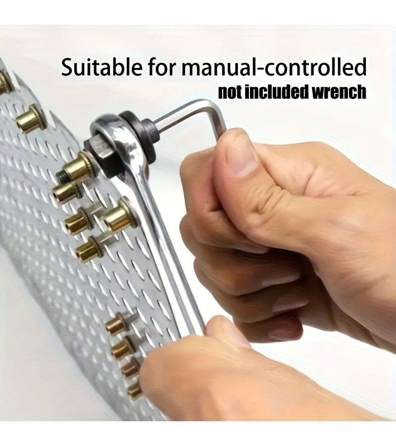77 Pcs 3 In 1 Carbon Steel Manual Rivet Gun Set With M3 M12 Riveting Nuts For Automotive Home Renovation And Metal Joining - Image 4