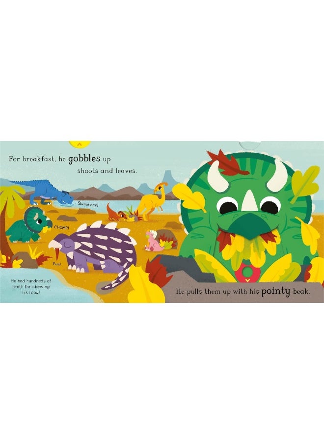 Triceratops: A Push Pull Slide Dinosaur Book  - Image 3
