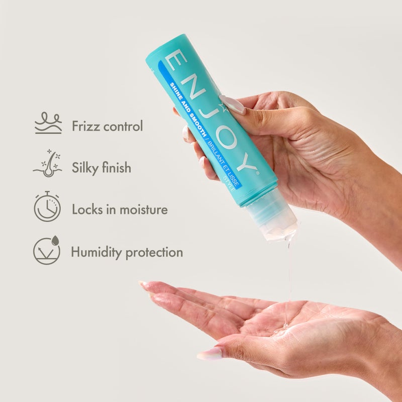 Enjoy Shine & Smooth, Frizz Control and Moisture Locking Formula for Silky, Weightless Hair (3.4 oz) - Image 2