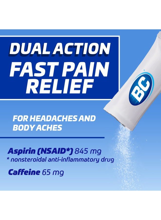 BC Powder Original Strength Pain Reliever, Aspirin Dissolve Packs, 50 Count - Image 2