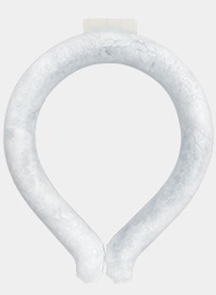 Generic Cooling Magic Ring-PCM Ice Neck Tube - No-Charge Reusable Cooling for Summer Outdoor Heat-Automatically freezes below 28°C-white - Image 1
