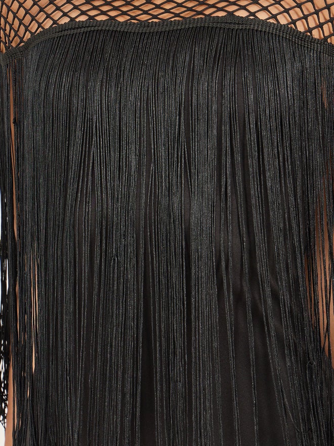 Styli Fringe Detail Dress - Image 4