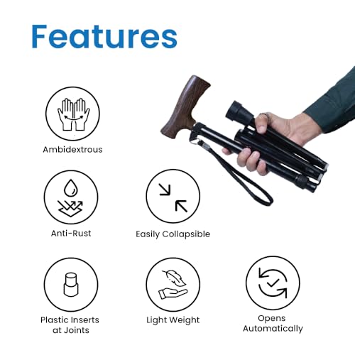 Tata 1mg Foldable Walking Stick - Image 2