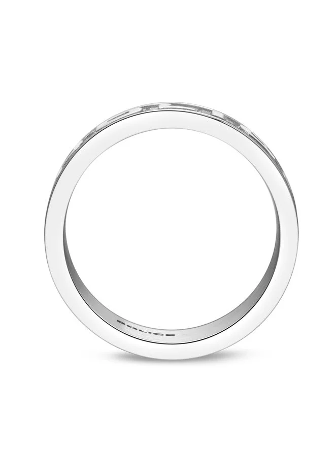 POLICE Grid Gents Stainless Steel Finger Ring with Logo 62 mm