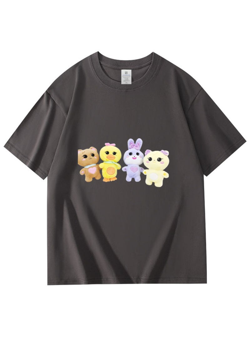 NIBEMINENT Blackpink Printed Cotton Short Sleeves T-Shirt 