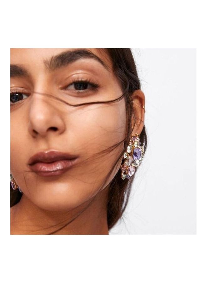 NIBEMINENT Stone Studded Dangle Earrings - Image 3