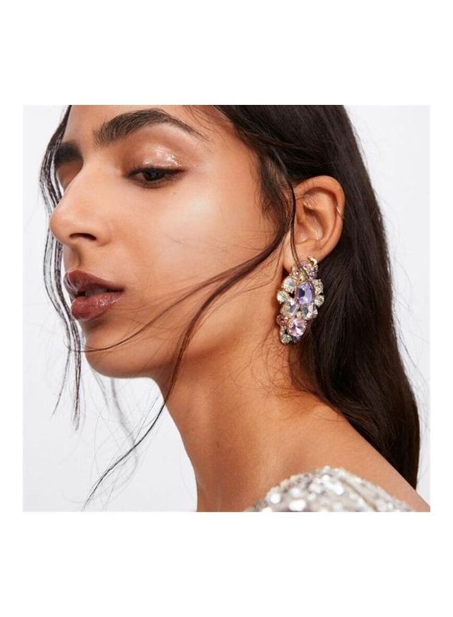 NIBEMINENT Stone Studded Dangle Earrings - Image 2