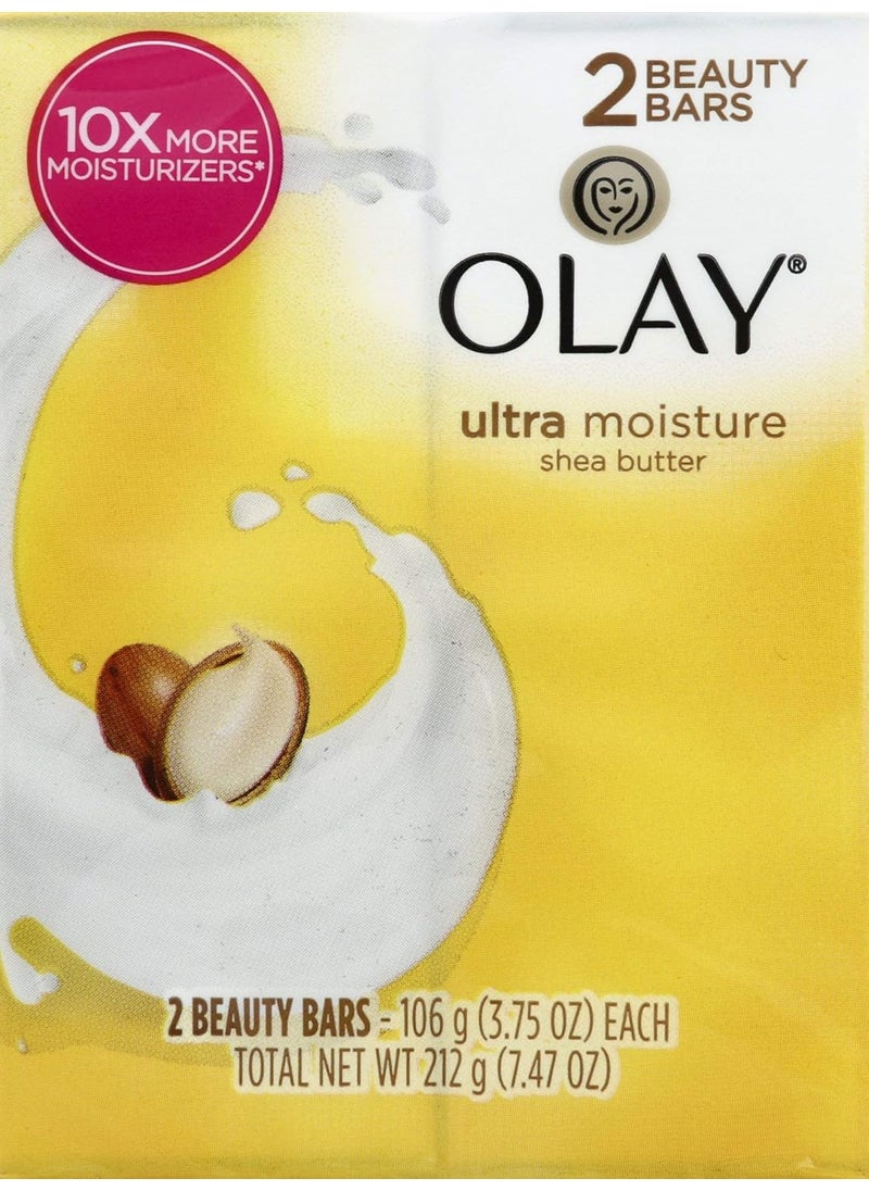 Procter & Gamble Olay Outlast Ultra Moisture Shea Butter Beauty Bar 752 Ounce Pack of 2 