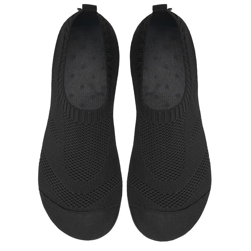 WateLves Womens Barefoot Water Shoes Travel House Slippers for Indoor and Outdoor Aqua Socks for Beach Swim Surf Yoga Dancing Camping Must Haves (Black, 38/39) - Image 4