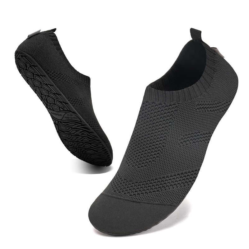 WateLves Womens Barefoot Water Shoes Travel House Slippers for Indoor and Outdoor Aqua Socks for Beach Swim Surf Yoga Dancing Camping Must Haves (Black, 38/39) - Image 5