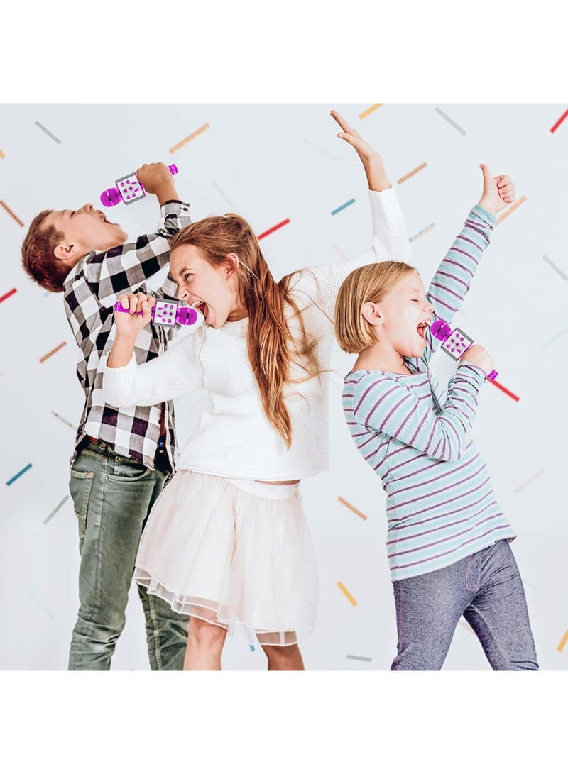 Present Microphone For Kid Toy Microphone Speaker Bluetooth Microphone Pink - Image 4