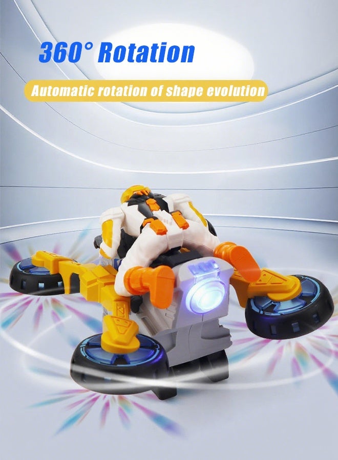 Motorcycle Vehicle Music Toys , Control Motorcycle for Kids 4-7 8-12 Years Kids  Luminous Lights, Music, Driving Deformation & 360° Rotation Kids Birthday Gifts ﻿ - Image 2