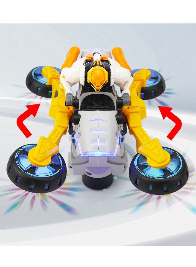 Motorcycle Vehicle Music Toys , Control Motorcycle for Kids 4-7 8-12 Years Kids  Luminous Lights, Music, Driving Deformation & 360° Rotation Kids Birthday Gifts ﻿ - Image 5