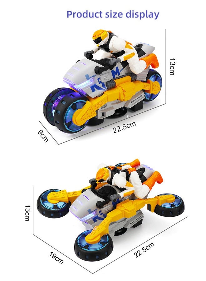 Motorcycle Vehicle Music Toys , Control Motorcycle for Kids 4-7 8-12 Years Kids  Luminous Lights, Music, Driving Deformation & 360° Rotation Kids Birthday Gifts ﻿ - Image 3