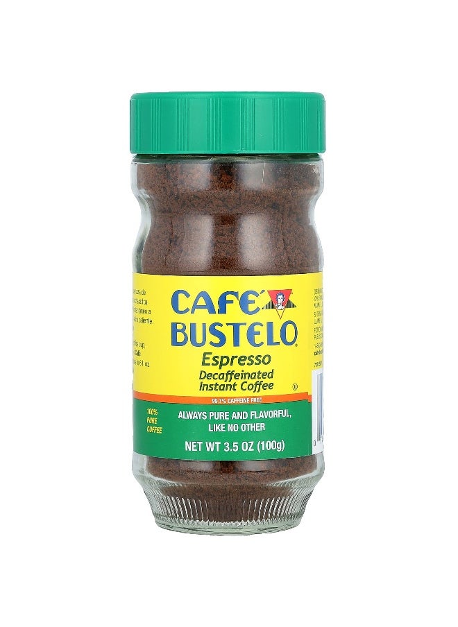 Café Bustelo - Café Bustelo, Espresso, Decaffeinated Instant Coffee, 3.5 oz (100 g) - Image 1