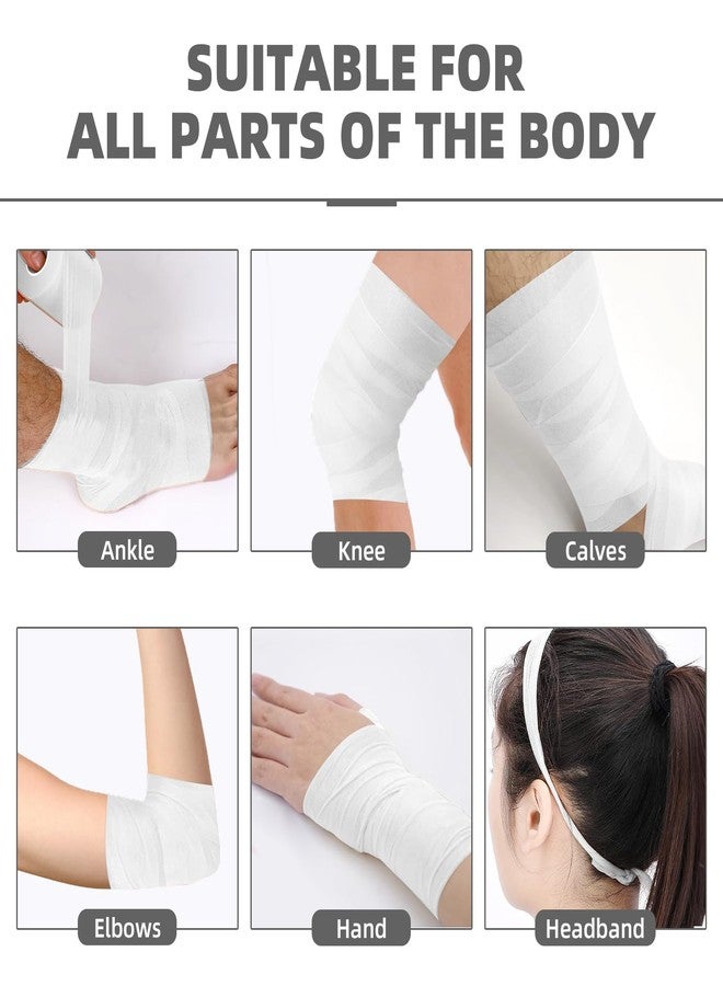 OK TAPE Pre Wrap Tape (4-Rolls, 120 Yards) - Athletic Foam Underwrap for Sports, Protect for Ankles Wrists Hands and Knees, 2.75 Inches - White - Image 4