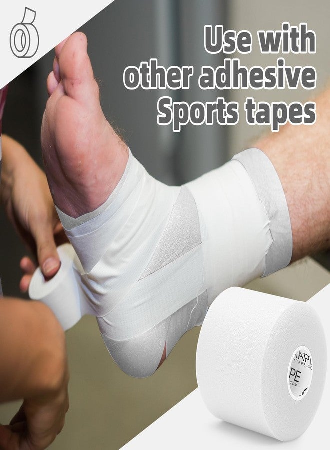 OK TAPE Pre Wrap Tape (4-Rolls, 120 Yards) - Athletic Foam Underwrap for Sports, Protect for Ankles Wrists Hands and Knees, 2.75 Inches - White - Image 5