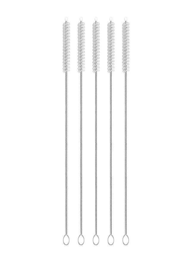 MADHYA Straw Cleaner Brush Set, 5-Piece Long Cleaning Brush for Straws on Tumbler, Water Bottle, Sippy Cup, and Pipes, Tubes or Hummingbird Feeders, Tiny Bristles - Image 1