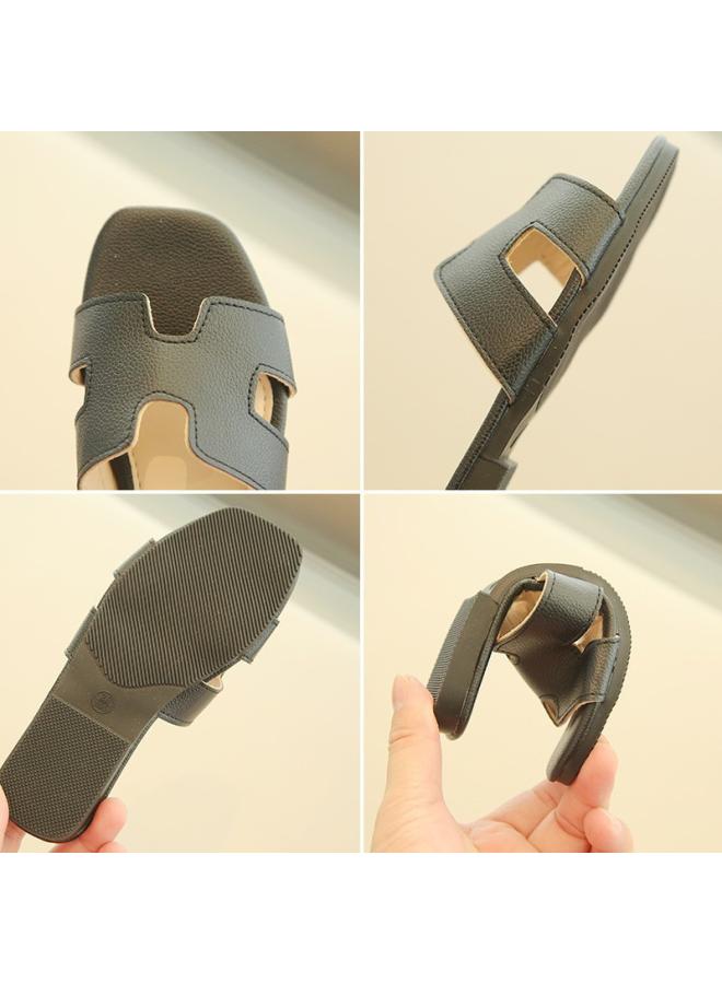 Girls Roman Sandals Summer New Children's Shoes Princess Shoes Korean Style Soft Soled Beach Shoes Slippers Fashionable - Image 4