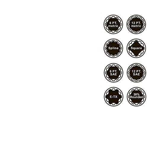 VCT 12 Pc 1/4" Drive Universal Spline Socket Set Metric Socket Tool Set Socket Set Spline Tool - Image 3