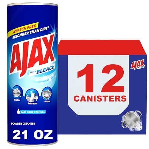 Ajax Powder Cleanser with Bleach - 21 ounce (Pack of 12) - Image 1
