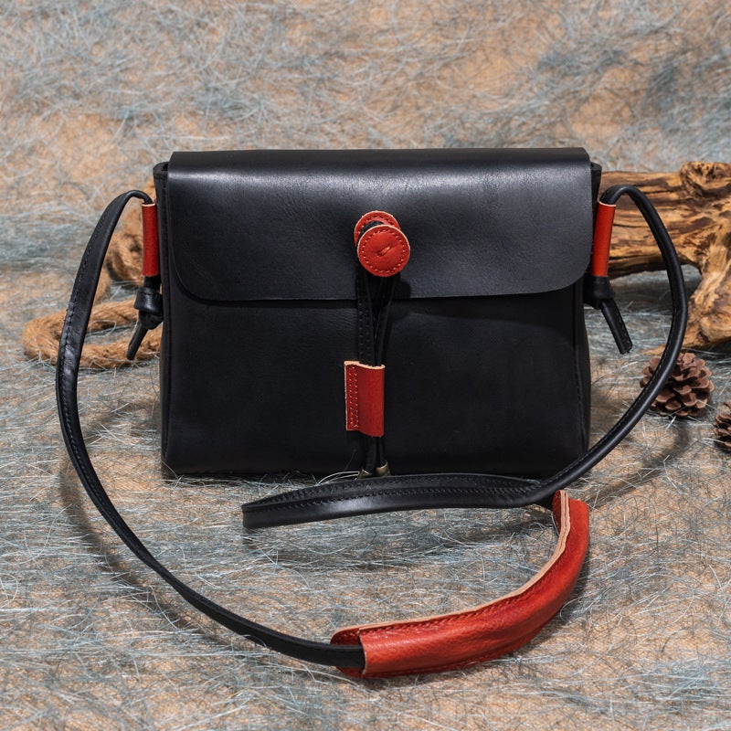 Live Broadcast Explosions Original Casual Simple Top Layer Cowhide Large Capacity Genuine Leather Fashion All-Match Women'S Shoulder Bag - Image 4
