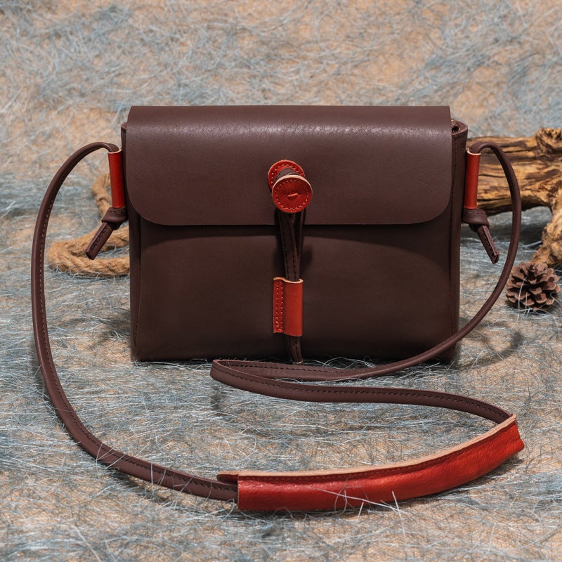 Live Broadcast Explosions Original Casual Simple Top Layer Cowhide Large Capacity Genuine Leather Fashion All-Match Women'S Shoulder Bag - Image 2