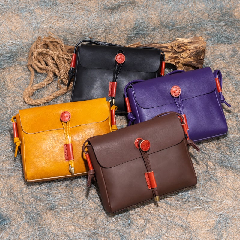 Live Broadcast Explosions Original Casual Simple Top Layer Cowhide Large Capacity Genuine Leather Fashion All-Match Women'S Shoulder Bag - Image 5