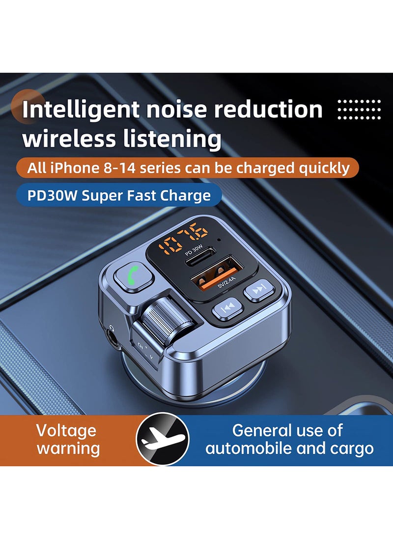 EzzySo - Car Bluetooth Adapter - Car Fast Charger - MP3 Music Player - Wireless Radio Adapter- FM Transmitter - Car Kit - Car Accessories - Image 1