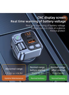 EzzySo Car Bluetooth Adapter - Car Fast Charger - MP3 Music Player - Wireless Radio Adapter- FM Transmitter - Car Kit - Car Accessories  - Image 2