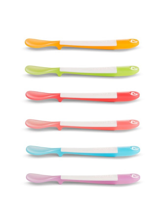 Munchkin ® Lift Baby and Toddler Spoons, Rest Keeps Tip Off Table, Multicolored, 6 Count - Image 2