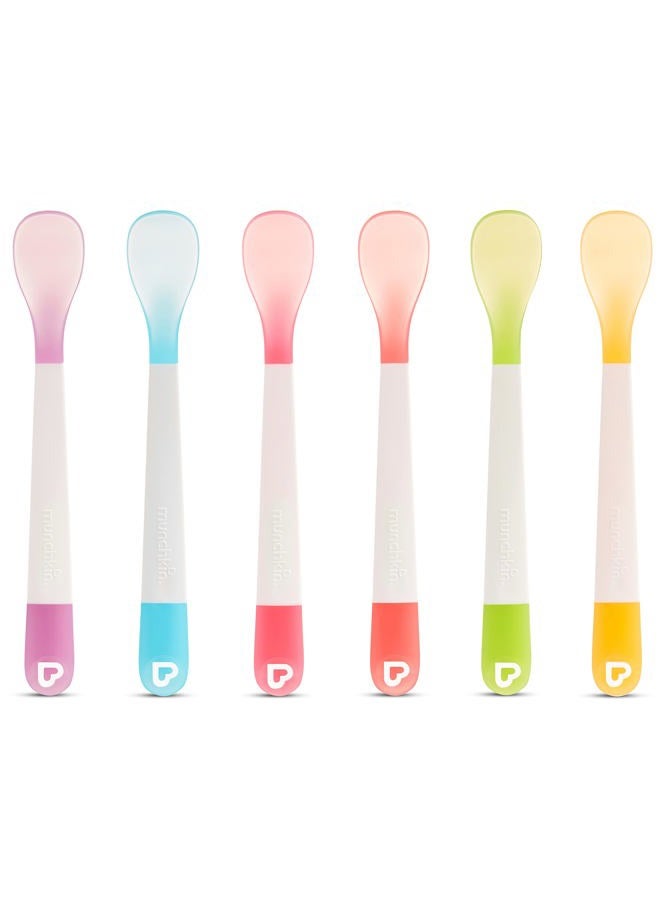 Munchkin ® Lift Baby and Toddler Spoons, Rest Keeps Tip Off Table, Multicolored, 6 Count - Image 1