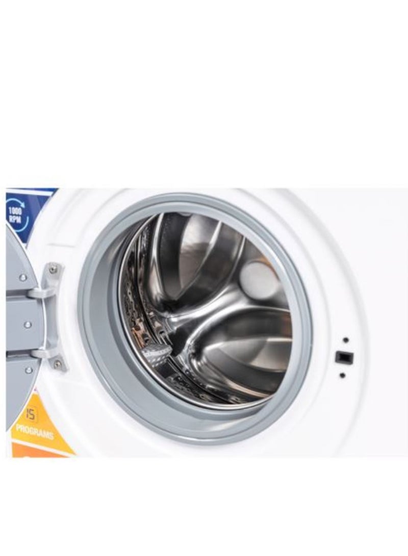 SUPER GENERAL 6 Kg 1000 RPM Front Load Washing Machine LED Display With 5 Star Energy Efficient 15 Wash Programs Child Lock And Quick Wash 6 kg SGW6250NLED White - Image 3