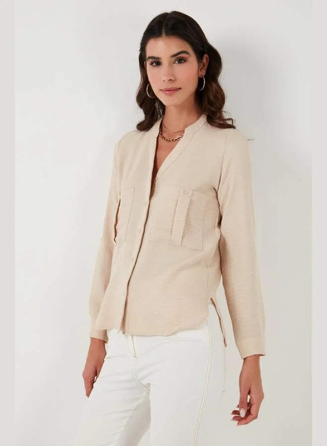 Lela Lela Regular Fit Mandarin Collar Shirt Women's SHIRT 67044872S4