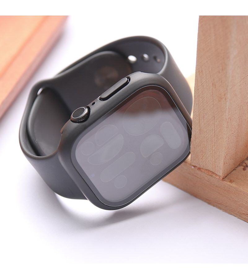 متوافق مع Apple Watch Series 4، 5، 6، SE 40mm، واقي شاشة زجاجي مقوى مزدوج الطبقات مع حافظة، 6 ألوان - Image 5