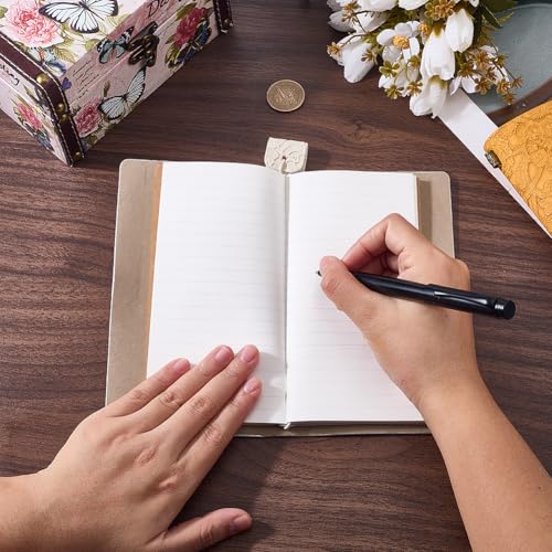 CALFOVERA A6 3D PU Leather Lace Textured Journal Notebook for Women Flower Embossed Carving Refillable Writing Notebooks with 3 Style Paper Inside 96 Page Pamphlet Daily Planner Bound Sketchbook - Image 3