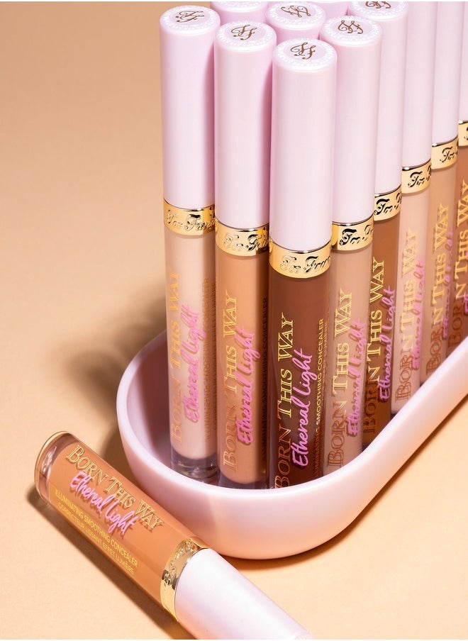 Too FacedCosmetics - Too Faced Born This Way Ethereal Light Illuminating Smoothing Concealer Café Au Lait - Medium With Rosy Undertones 5ml - Image 1