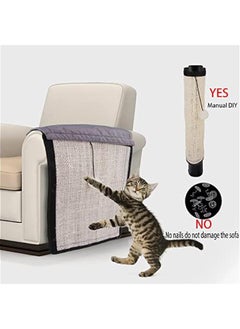 Cat Scratch Mat Sofa Protector Sofa ProtectorCat Scratch Furniture Sofa Protector with Natural Sisal for Protecting Furniture Couch Chair Sofa Shield Cat Care with  Cute Ball 43 * 12inch) - pzsku/Z85372FEAAD154BB66910Z/45/_/1732522897/9c459986-ffb7-4e93-81d1-ebc223a30742