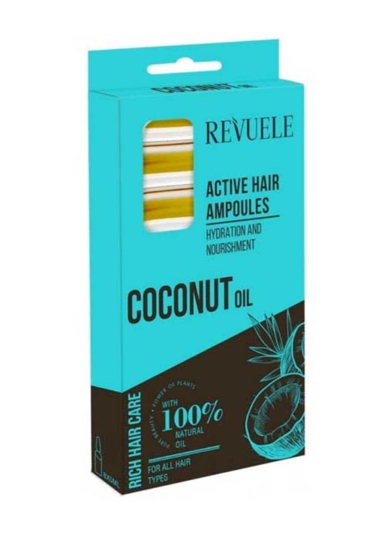 Revuele Coconut Oil Active Hair Ampoules 8x5 ml