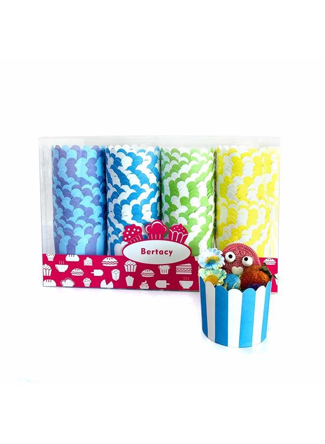 Bertacy Quality Cupcake Baking Cups Disposable Cake Baking Cup Cupcake Muffin Fit Home Party(100pcs) - Image 1