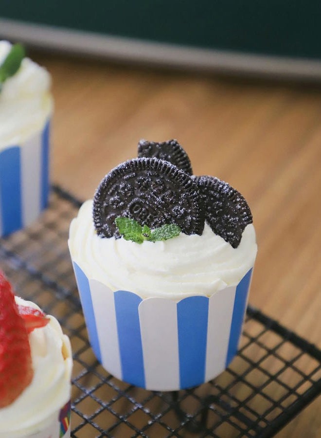 Bertacy Quality Cupcake Baking Cups Disposable Cake Baking Cup Cupcake Muffin Fit Home Party(100pcs) - Image 2