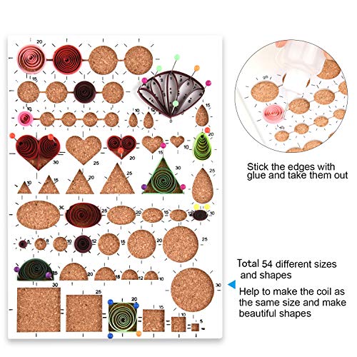 TUPARKA 15 PCS Paper Quilling Kits with 29 Colors 600 Strips Quilling Paper DIY Design Drawing Handcraft Tool - Image 4
