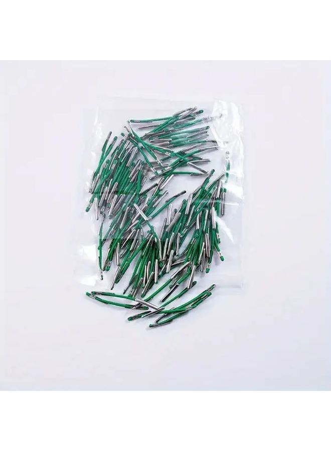60pcs Green Elastic Bands With Metal Clasps For Jewelry Organization Office And Craft Supplies - Image 2