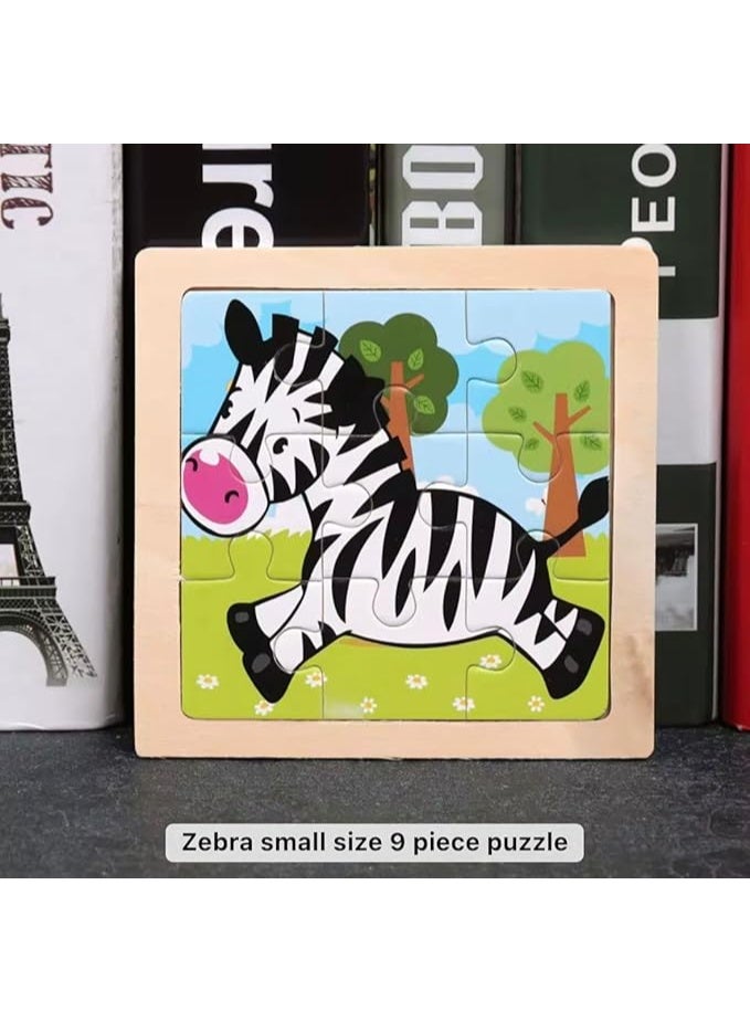 عبوة مكونة من 3 قطع لعبة بازل خشبي تعليمي للأطفال - 3 حيوانات | ألعاب مونتيسوري لتنمية المهارات الحركية | مثالية للأولاد والبنات بعمر سنتين - Image 2