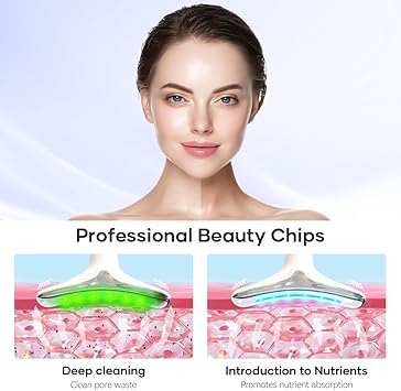 ANLAN Face Massager AntiWrinkle Face Device with 3 Modes 45C for SkinTightening Neck Lifting EMS Massage Face Toning Firming for Women - Image 5