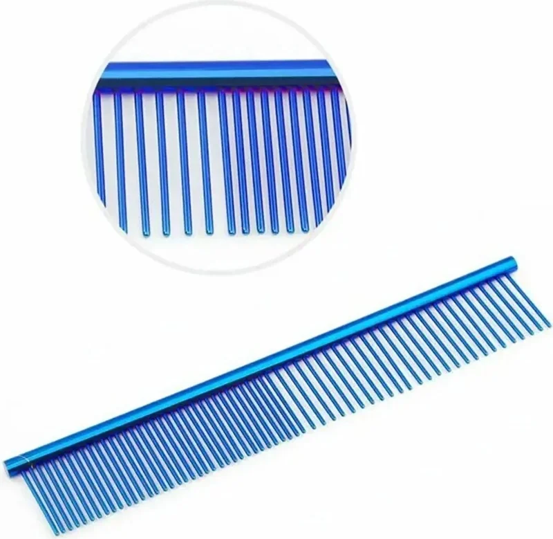 Valkyrie 8 Piece 7.0 Inch 18 cm Blue Pet Shop Pet Cat Dog Shaving Hairdressing Scissors Set with Leather Bag