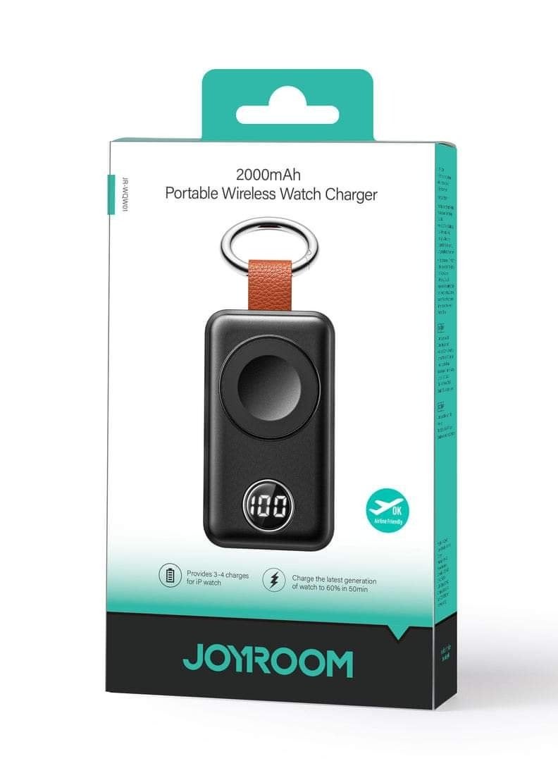 جوي روم JR-WQW01 2000mAh Portable Watch Wireless Charger Black - Image 3