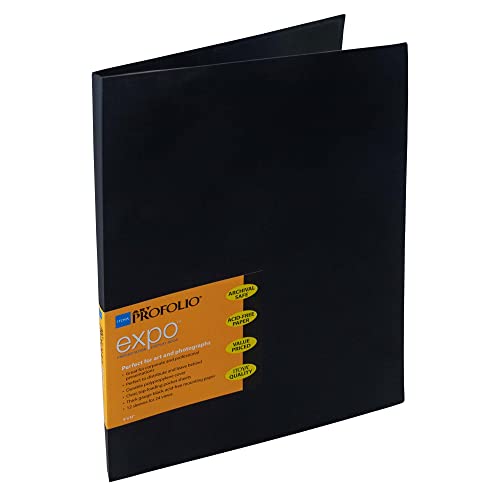 Itoya Art Profolio Expo Presentation/Display Book, 12 Sleeves, 9 X 12 inches, Black (XP-12-9) - Image 1