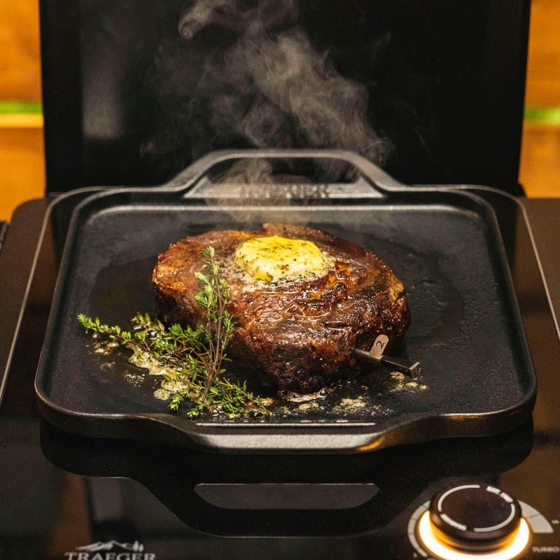 Traeger شواية ترايجر جريلز BAC620 - ملحق شواية مقلاة حديدية مصبوبة تعمل بالحث - Image 3