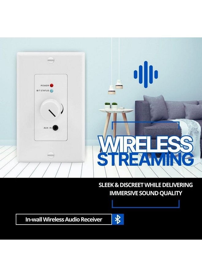 TNP Products - Tnp Wireless Bluetooth Audio Receiver Wall Plate Mount Bt 5.0 Aptx Music Streaming Adapter 4 Speakers 120W Stereo Amplifier Audio Volume Control 3.5Mm Aux Input For Sound Speaker Systems Integration - Image 1